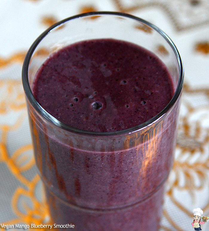 Vegan Mango Blueberry Smoothie