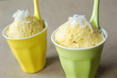 Vegan Mango Coconut Sherbet