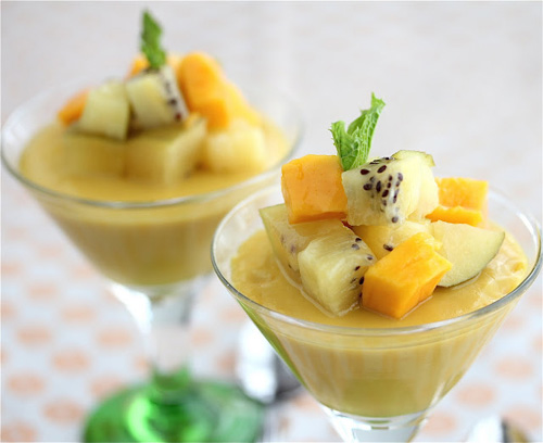 Vegan Mango Panna Cotta