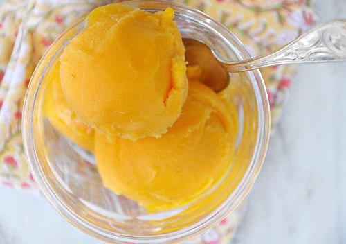 Vegan Mango Sorbet