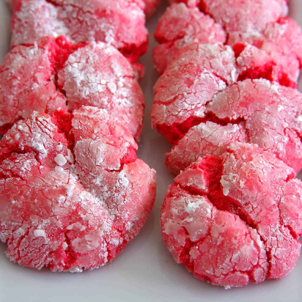 Valentine's Day Crinkle Cookies