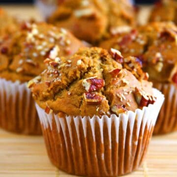 Vegan Banana Pecan Muffins