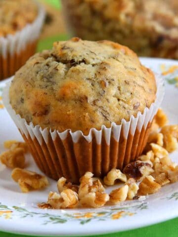 Vegan Banana Walnut Muffins