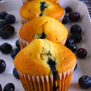 Vegan Blueberry Muffins