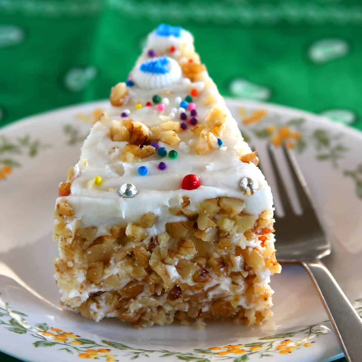 Vegan Carrot Cake with Cream Cheese Frosting