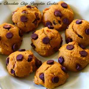 Vegan Chocolate Chips Pumkin Cookies