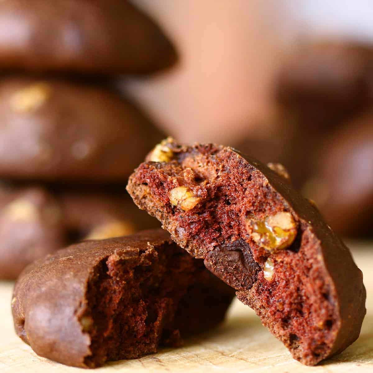 Vegan Double Chocolate Cookies