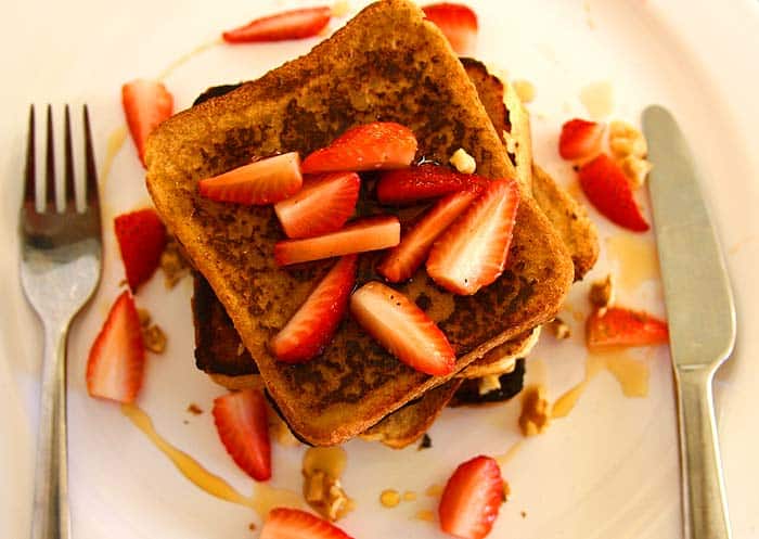 Vegan French Toast with Applesauce