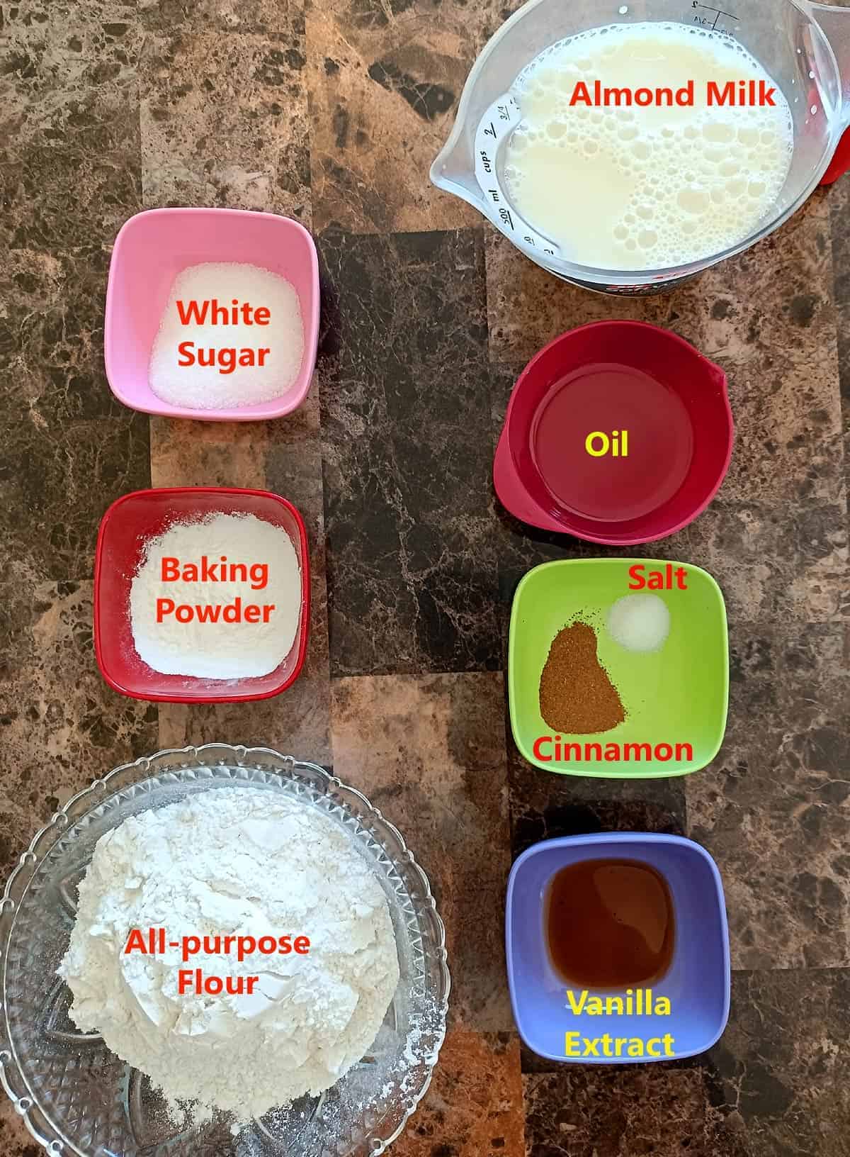 Vegan Pancakes Ingredients