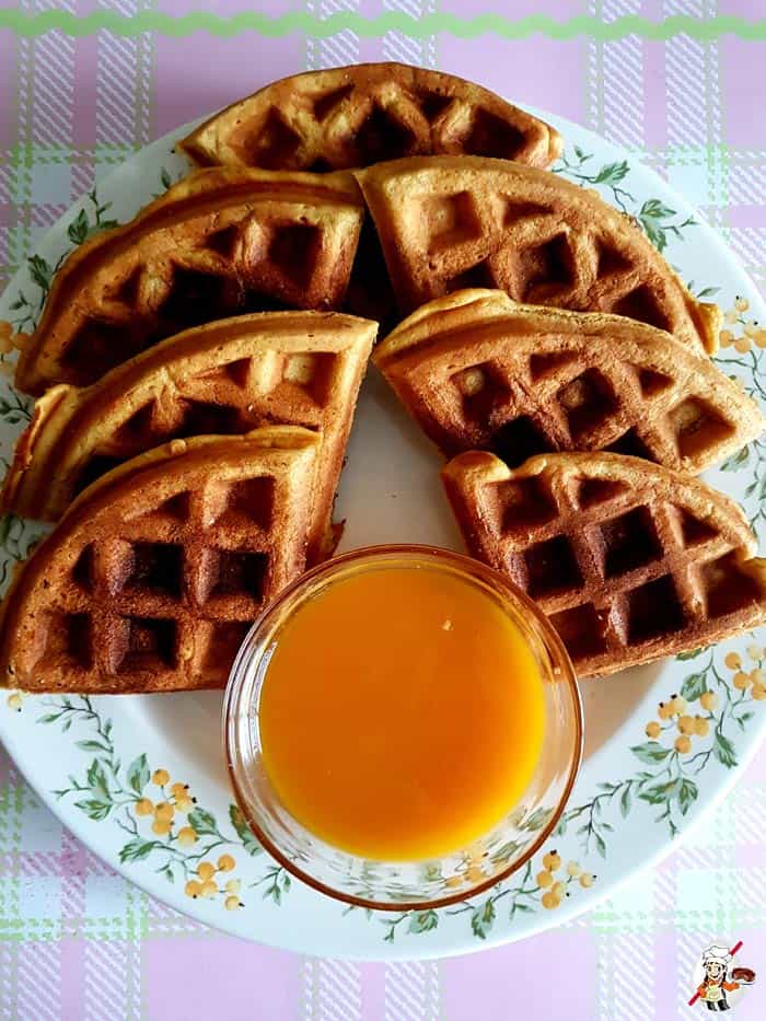 Vegan Mango Waffles