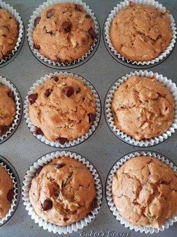 Vegan Zucchini Banana Muffins