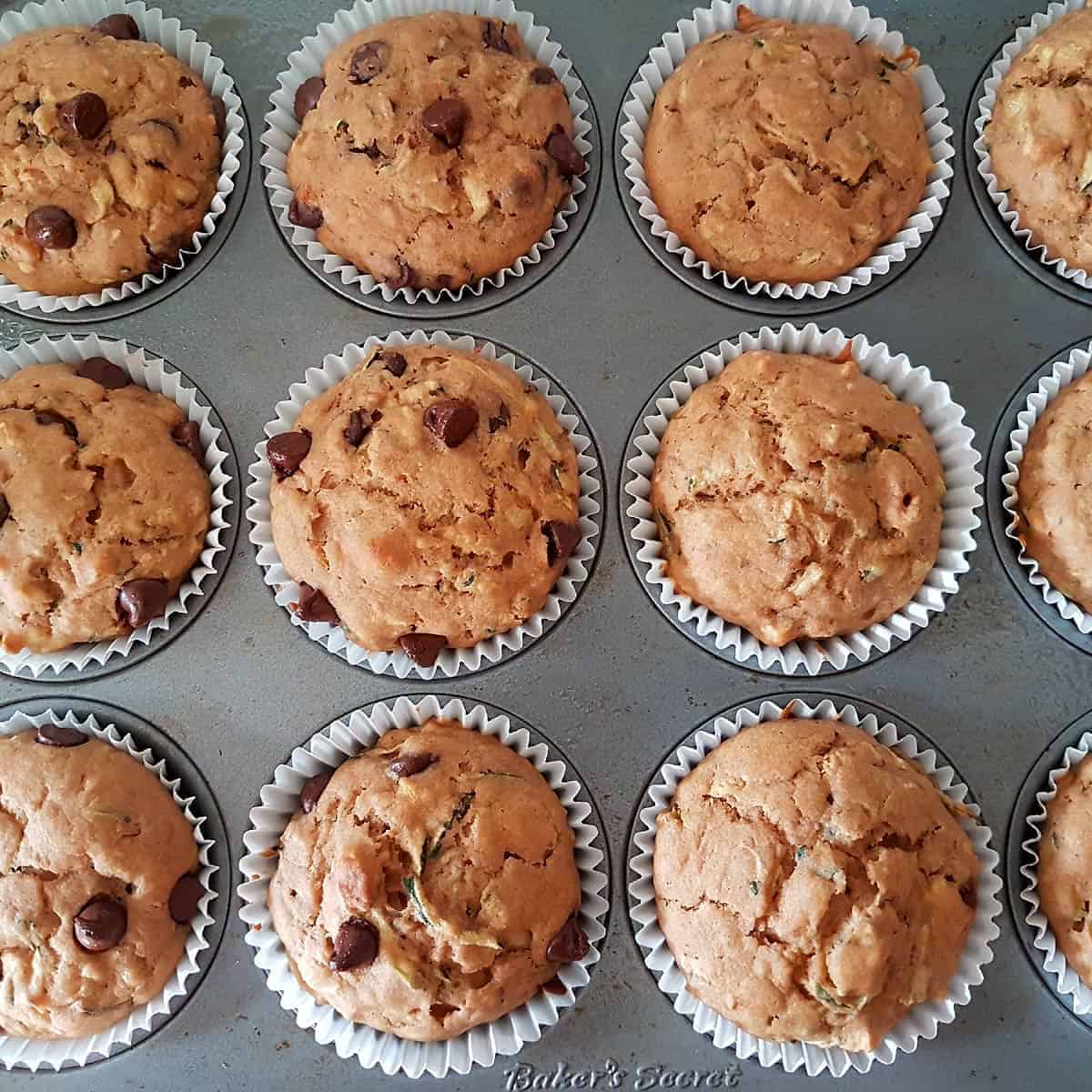 Vegan Zucchini Banana Muffins