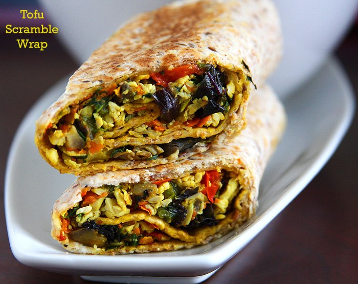 Tofu Scramble Wrap